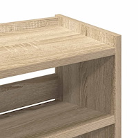 vidaXL Skohylla sonoma-ek 60x25x62 cm konstruerat trä