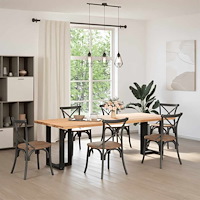 vidaXL Matbordsben T-formade 2 st svarta 50x35x(72-73) cm stål