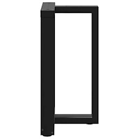 vidaXL Matbordsben T-formade 2 st svarta 50x35x(72-73) cm stål