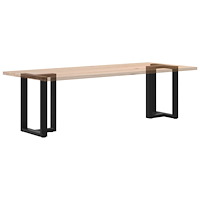 vidaXL Matbordsben T-formade 2 st svarta 50x35x(72-73) cm stål