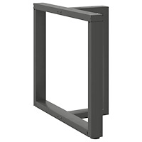vidaXL Matbordsben T-formade 2 st antracit 80x35x(72-73) cm stål