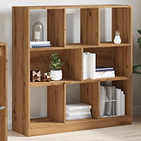 vidaXL Bokhylla artisan ek 97,5x29,5x100 cm konstruerat trä