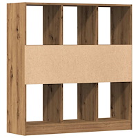 vidaXL Bokhylla artisan ek 97,5x29,5x100 cm konstruerat trä