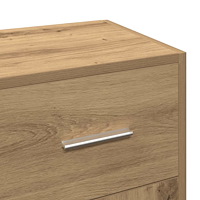 vidaXL Skänk artisan ek 91x28x75 cm konstruerat trä