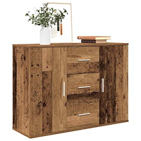 vidaXL Skänk gammalt trä 90x29,5x65 cm konstruerat trä