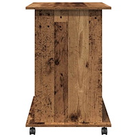 vidaXL Datorbord åldrat trä 80x50x75 cm konstruerat trä