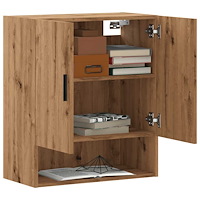 vidaXL Väggskåp artisan ek 60x31x70 cm konstruerat trä