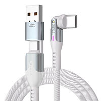 STATIK PowerPivot Pro Nylon Braided USB-C to USB-C, 1m White