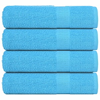 vidaXL Duschhanddukar 4 st turkos 70x140 cm 360 gsm 100% bomull