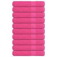 vidaXL Bastuhanddukar 10 st rosa 80x200 cm 360 gsm 100% bomull