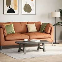 vidaXL Soffbordsben A-formade 2 st antracit 30x(30-31) cm stål