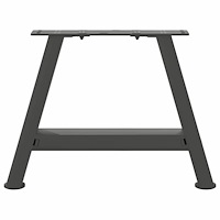 vidaXL Soffbordsben A-formade 2 st antracit 30x(30-31) cm stål