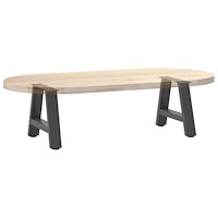 vidaXL Soffbordsben A-formade 2 st antracit 30x(30-31) cm stål
