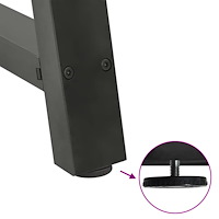 vidaXL Soffbordsben A-formade 2 st antracit 30x(30-31) cm stål