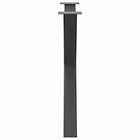 vidaXL Matbordsben X-formade 3 st antracit 90x(72-73) cm stål