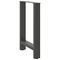 vidaXL Matbordsben antracit 2 st 60x(72-73) cm stål