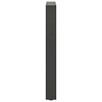 vidaXL Matbordsben antracit 2 st 60x(72-73) cm stål