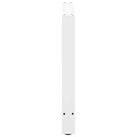vidaXL Matbordsben vita 2 st 80x(72-73) cm stål