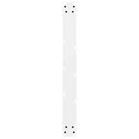 vidaXL Matbordsben vita 2 st 80x(72-73) cm stål