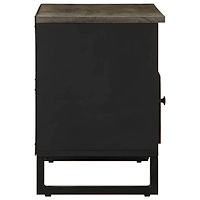 vidaXL Tv-bänk svart 80x33x46 cm massivt mangoträ