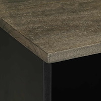 vidaXL Tv-bänk svart 80x33x46 cm massivt mangoträ