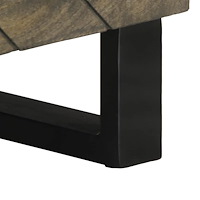 vidaXL Tv-bänk svart 80x33x46 cm massivt mangoträ