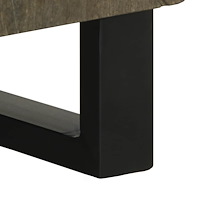 vidaXL Skänk svart 60x33x75 cm massivt mangoträ