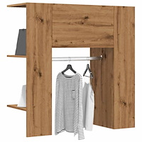 vidaXL Hallskåp artisan ek 97,5x37x99 cm konstruerat trä