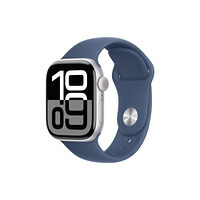 Apple Apple Watch Series 10 (GPS) - silveraluminium - smart klocka med sportband - denim - 64 GB