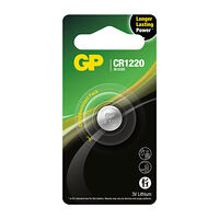 GP Lithium Coin Cell CR1220 1-pack