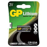 GP Lithium Pro Battery 123A 1-pack