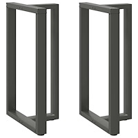 vidaXL Barbordsben T-formade 2 st antracit 60x35x(100-101) cm stål