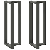 vidaXL Barbordsben T-formade 2 st antracit 50x35x(110-111) cm stål