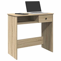 vidaXL Skrivbord sonoma-ek 80x40x75 cm konstruerat trä
