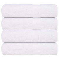 vidaXL Handdukar 4 st vit 50x100 cm 360 gsm 100% bomull