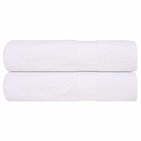 vidaXL Badlakan 2 st vit 100x150 cm 360 gsm 100% bomull