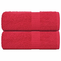 vidaXL Tvätthanddukar 2 st FROGN Röda 30x30 cm 100% Bomull