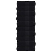 vidaXL Tvätthanddukar 10 st FROGN Svarta 30x30 cm 100% bomull