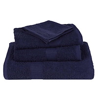 vidaXL Tvålhanddukar 2 st marinblå 30x30 cm 360 gsm 100% bomull