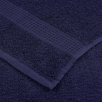 vidaXL Tvålhanddukar 2 st marinblå 30x30 cm 360 gsm 100% bomull