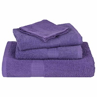 vidaXL Bastuhanddukar 2 st lila 80x200 cm 360 gsm 100% bomull