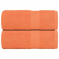 vidaXL Gästhanddukar 2 st orange 30x50 cm 360 gsm 100% bomull