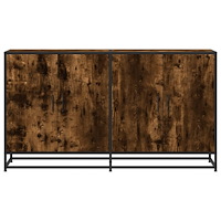 vidaXL Skänk rökfärgad ek 134x35x76 cm konstruerat trä