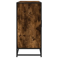 vidaXL Skänk rökfärgad ek 134x35x76 cm konstruerat trä