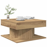 vidaXL Soffbord artisan ek 55x55x30 cm konstruerat trä