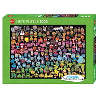 HEYE Art Burgerman Doodle Rainbow, Pussel, 1000 bitar, Heye