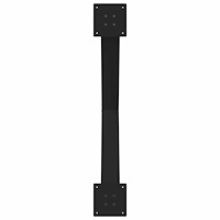 vidaXL Matbordsben X-formade 3 st svarta 90x(72-73) cm stål