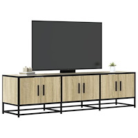 vidaXL Tv-bänk sonoma-ek 150x35x41 cm konstruerat trä och metall