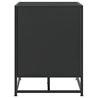 vidaXL Skobänk svart 80x40x53,5 cm konstruerat trä och metall
