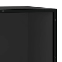 vidaXL Skobänk svart 80x40x53,5 cm konstruerat trä och metall